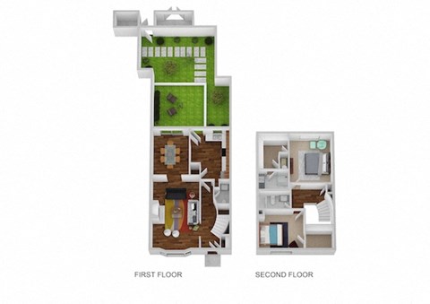 Derby Floor Plan at Indian Creek Apartments, Cincinnati, OH, 45236